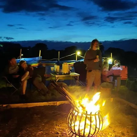 Campsite Summit Kit Hill Cornwall Panoramic Views Grass Pitch From 15pn Or Bella Bell Tent 75pn Callington